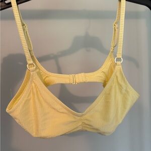 American Eagle Yellow Wireless Bralette with Adjustable Straps